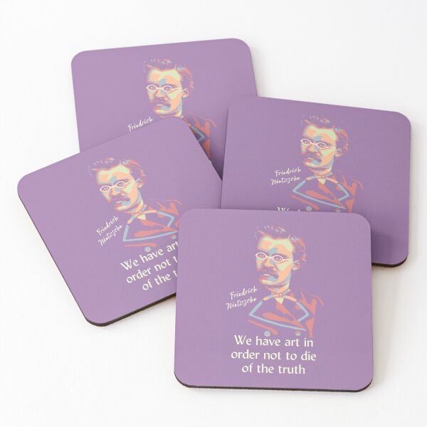 Item preview, Friedrich Nietzsche Portrait and Quote designed and sold by Unhinged Heather.