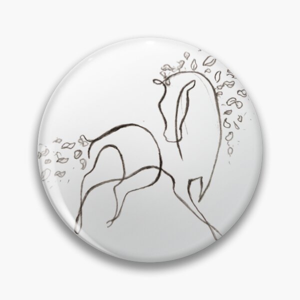 Item preview, Minimalist Roses Horse designed and sold by TahelArt.