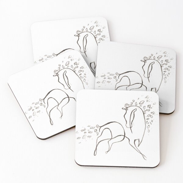 Item preview, Minimalist Roses Horse designed and sold by TahelArt.