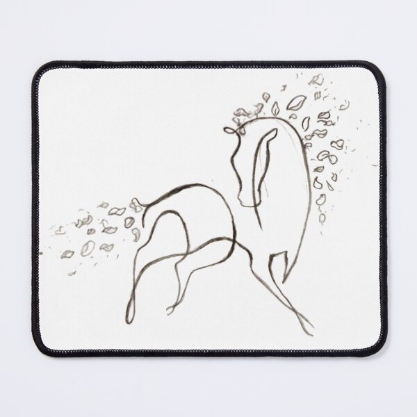 Item preview, Minimalist Roses Horse designed and sold by TahelArt.