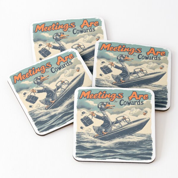 Item preview, Meetings are for Cowards Silly Goose designed and sold by JonHale.