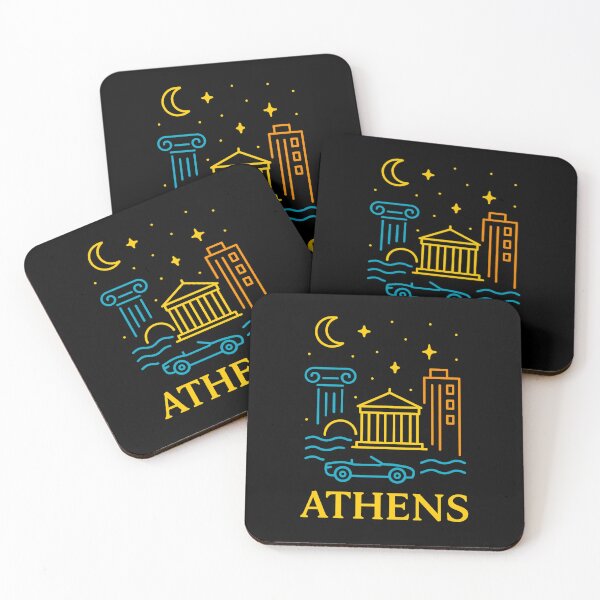 Item preview, Athens Neon Skyline Collection: Futuristic City Lights designed and sold by Design_Your_Day.