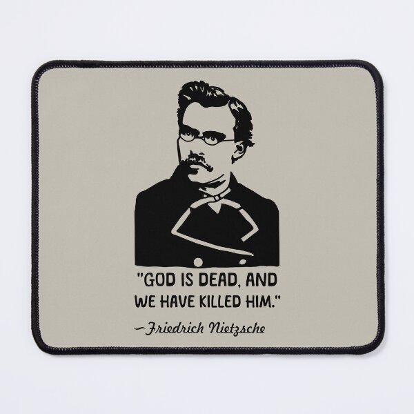 Item preview, Friedrich Nietzsche Portrait and Quote designed and sold by Unhinged Heather.
