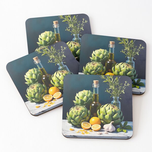 Item preview, Still life with artichokes designed and sold by 2-Seraphira.