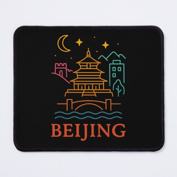 Item preview, Beijing Neon Skyline Collection: Futuristic City Lights designed and sold by Design_Your_Day.