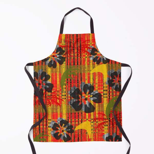 Item preview, Bright Tapa Island Cloth Orange Red Yellow Seamless Repeat designed and sold by Sharon Schwalbe.