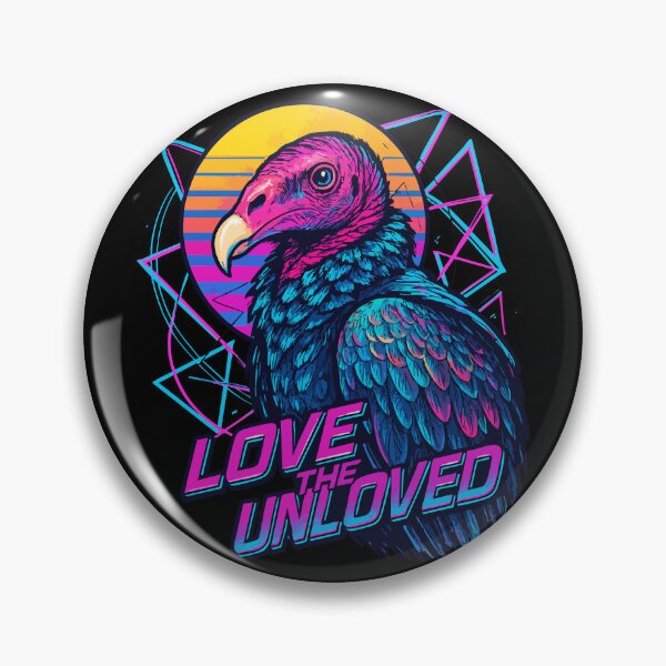 Item preview, Turkey Vulture Love The Unloved Retro Vaporwave designed and sold by TomFrontierArt.