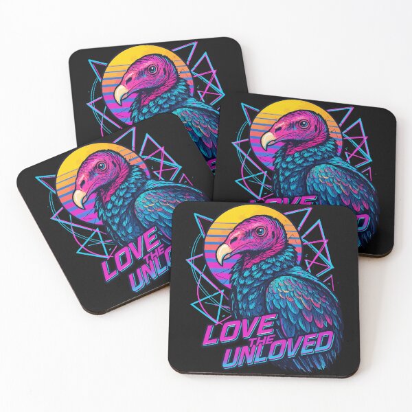 Item preview, Turkey Vulture Love The Unloved Retro Vaporwave designed and sold by TomFrontierArt.
