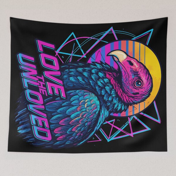 Item preview, Turkey Vulture Love The Unloved Retro Vaporwave designed and sold by TomFrontierArt.