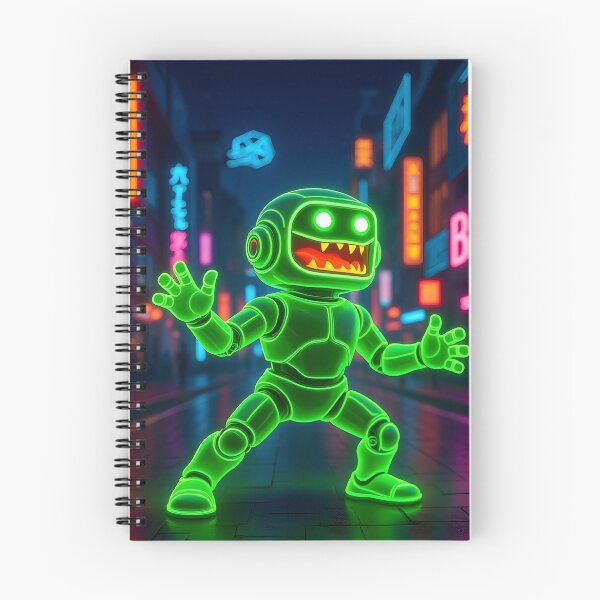 Item preview, Green Neon Robot - Cyber Green Grin designed and sold by Felia001.