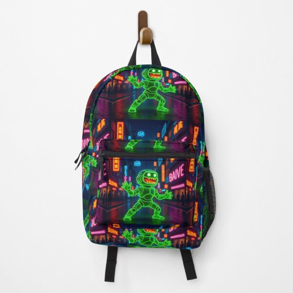 Item preview, Green Neon Robot - Cyber Green Grin designed and sold by Felia001.