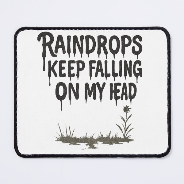 Item preview, Raindrops keep falling on my head designed and sold by BunnyMomMtl.