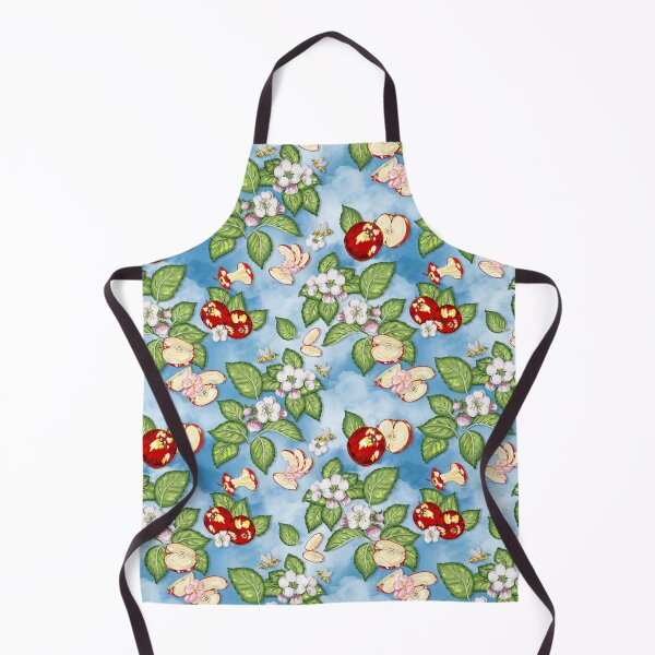 Item preview, Apples and Bumblebees Seamless Pattern designed and sold by Kentish Floridian.