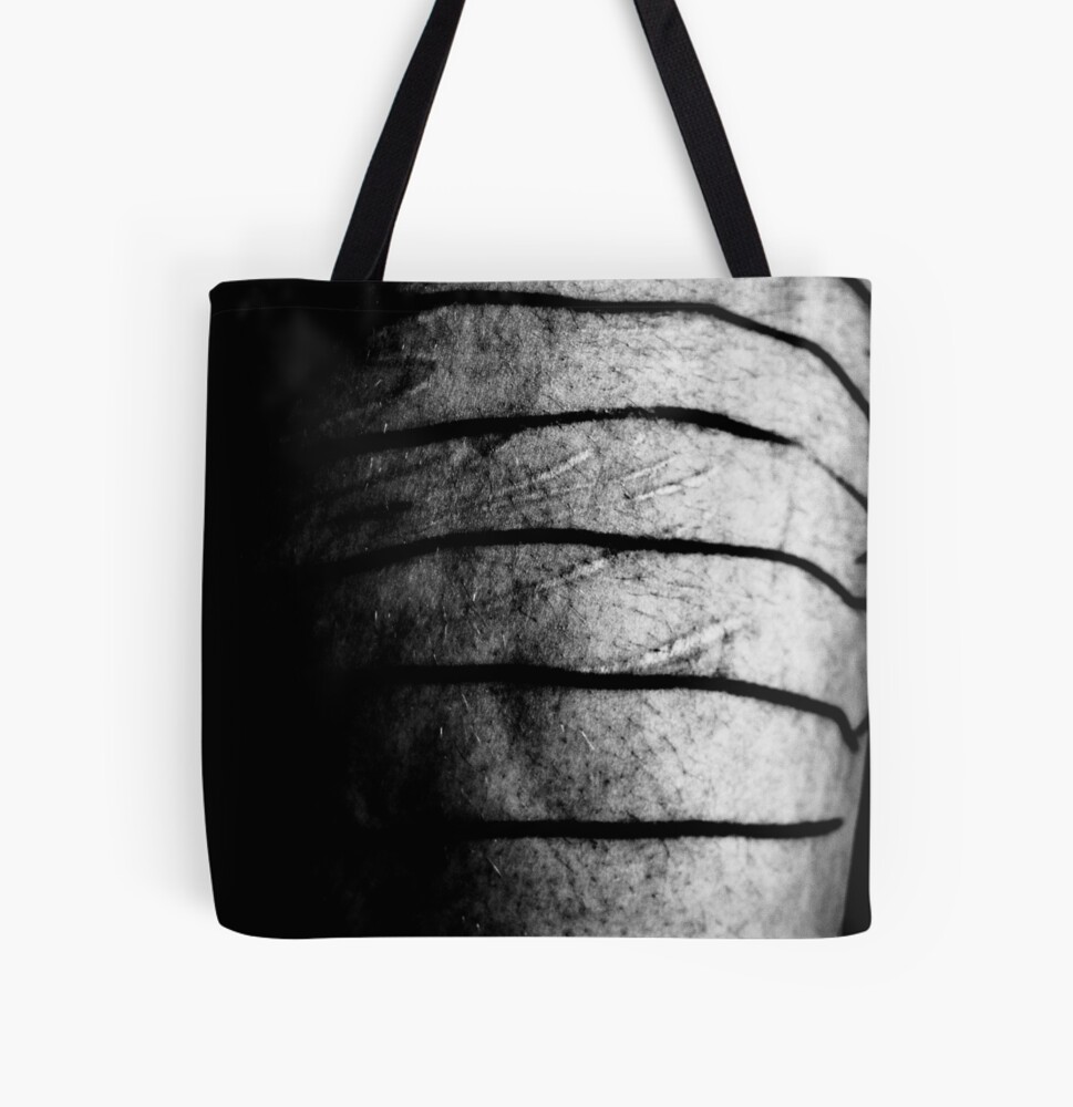 "Layered Silence – Abstract Noir Texture Backpack