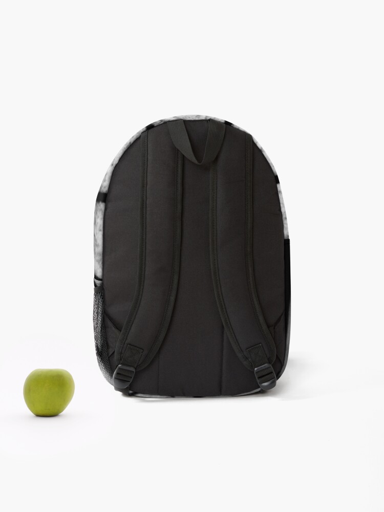 "Layered Silence – Abstract Noir Texture Backpack