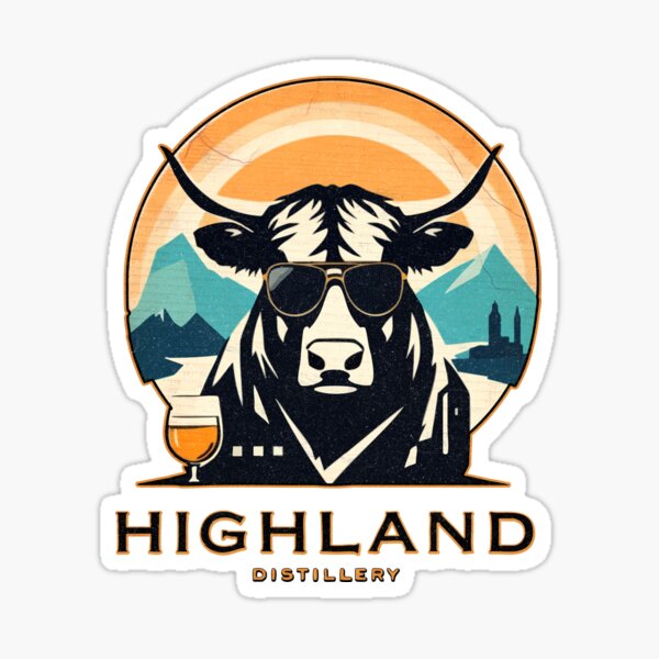 Item preview, Highland Distillery Cow – Cool Scottish Whisky Design designed and sold by SteadyRolling.