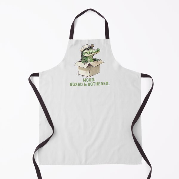 Item preview, Mood: Boxed and Bothered – Funny Crocodile in a Box Design designed and sold by Yuli Club.