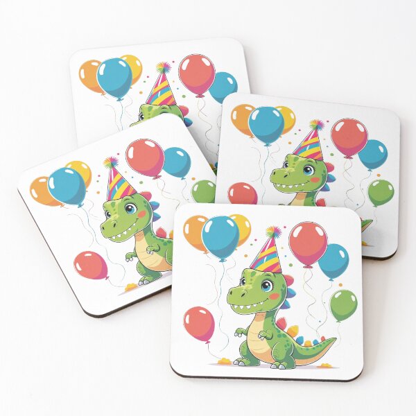 Item preview, Party Dino – Cute Kids Illustration designed and sold by BestZoneStore.
