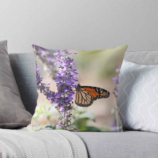 Item preview, Monarch butterfly on lavender plants designed and sold by myequineartwork.