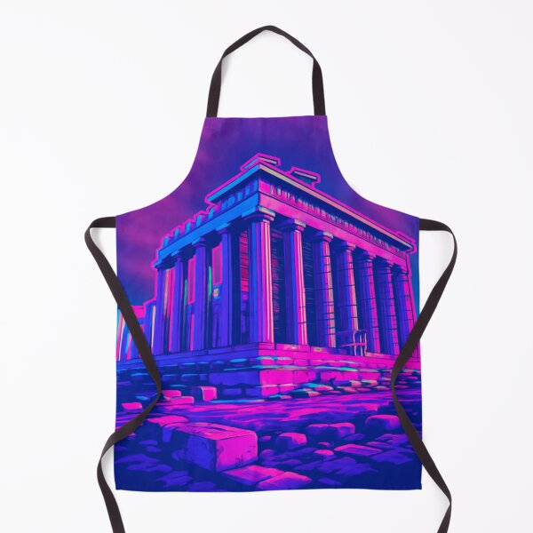 Item preview, Chillwave Parthenon – Retro Greek Temple Vaporwave Art designed and sold by donwillisjrart.