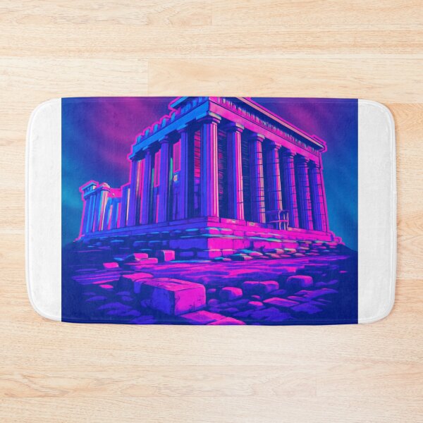 Item preview, Chillwave Parthenon – Retro Greek Temple Vaporwave Art designed and sold by donwillisjrart.