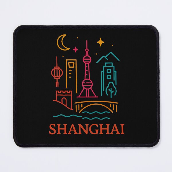 Item preview, Shanghai Neon Skyline Collection: Futuristic City Lights designed and sold by Design_Your_Day.