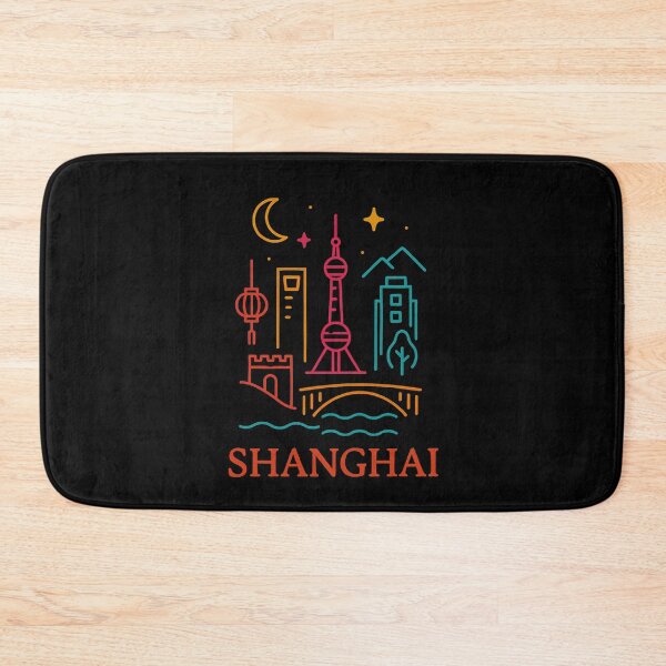Item preview, Shanghai Neon Skyline Collection: Futuristic City Lights designed and sold by Design_Your_Day.