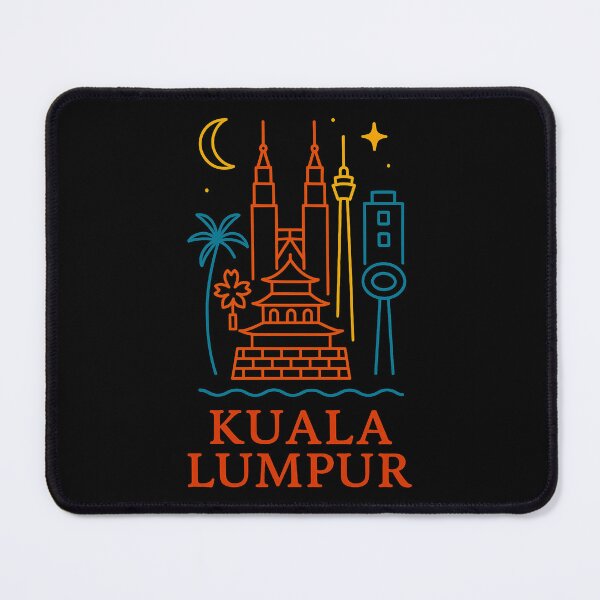 Item preview, Kuala Lumpur Neon Skyline Collection: Futuristic City Lights designed and sold by Design_Your_Day.