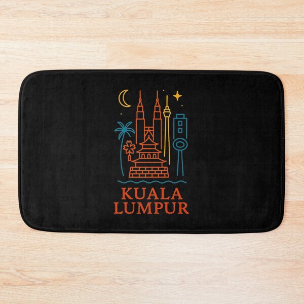Item preview, Kuala Lumpur Neon Skyline Collection: Futuristic City Lights designed and sold by Design_Your_Day.