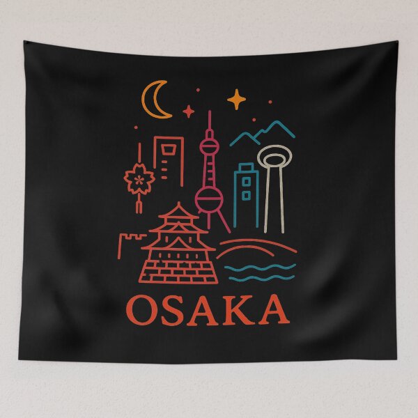 Item preview, Osaka Neon Skyline Collection: Futuristic City Lights designed and sold by Design_Your_Day.