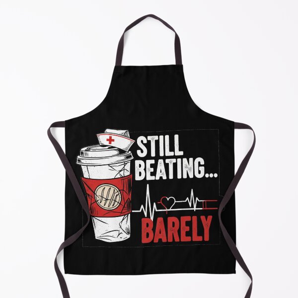 Item preview, Exhausted Nurse Night Shift Coffee Logo - "Still Beating... Barely" Real Life Design designed and sold by Cloud-Riders.
