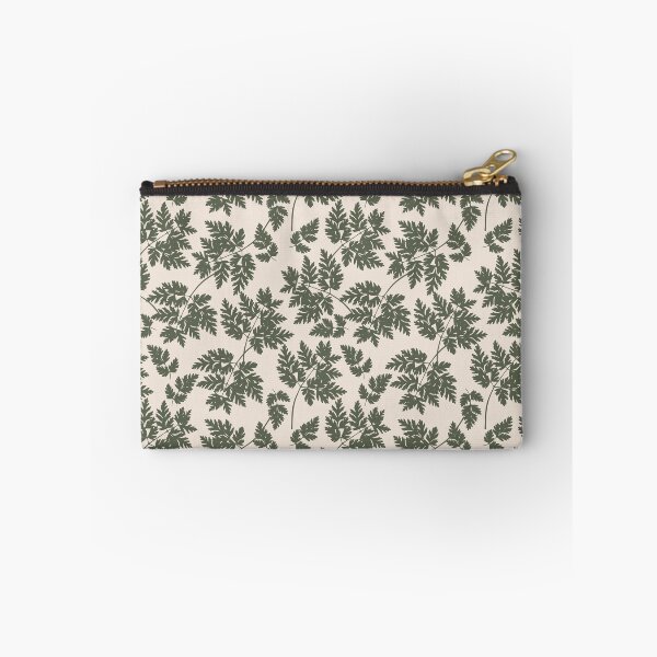 Item preview, Copy of Wild Parsley Silhouette Pattern – Green on Off White designed and sold by MoonGirlDes000.