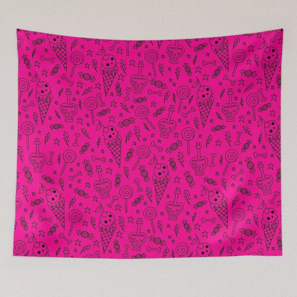 Item preview, halloween ice cream skull bones poison pink designed and sold by Gossip Rag.