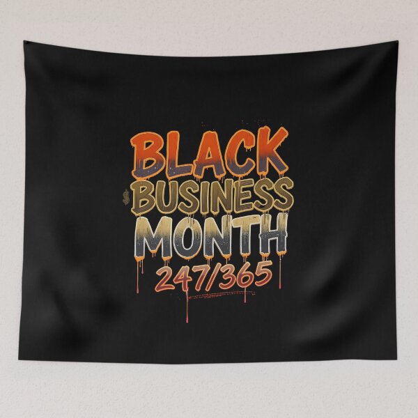 Item preview, BLACK BUSINESS MONTH 24/7/365 | Support Black-Owned Businesses Tee designed and sold by AI-volution.