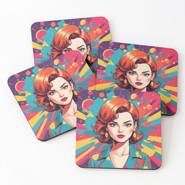 Item preview, Retro Redhead – Color Splash Portrait Ar designed and sold by EmeraldeaArt.