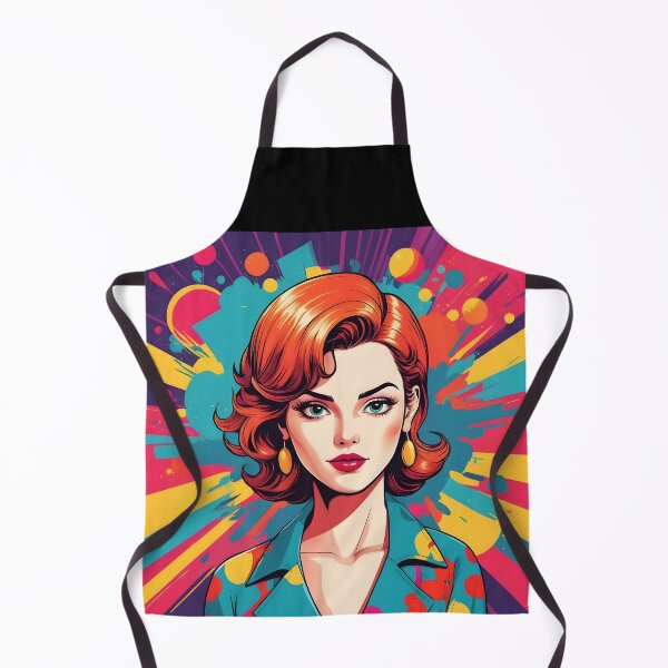 Item preview, Retro Redhead – Color Splash Portrait Ar designed and sold by EmeraldeaArt.