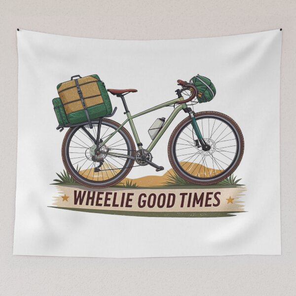 Item preview,  Bikepacker T shirt  designed and sold by Designoverdose.
