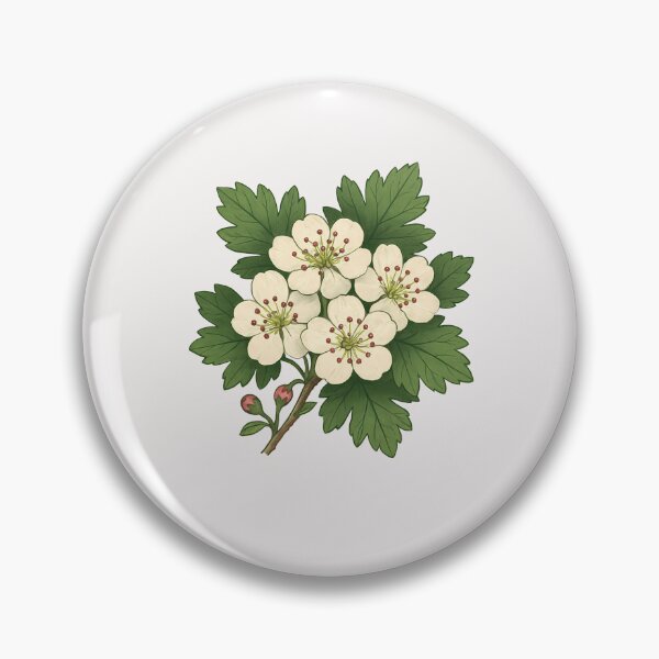 Item preview, hawthorn flower designed and sold by creativechaster.