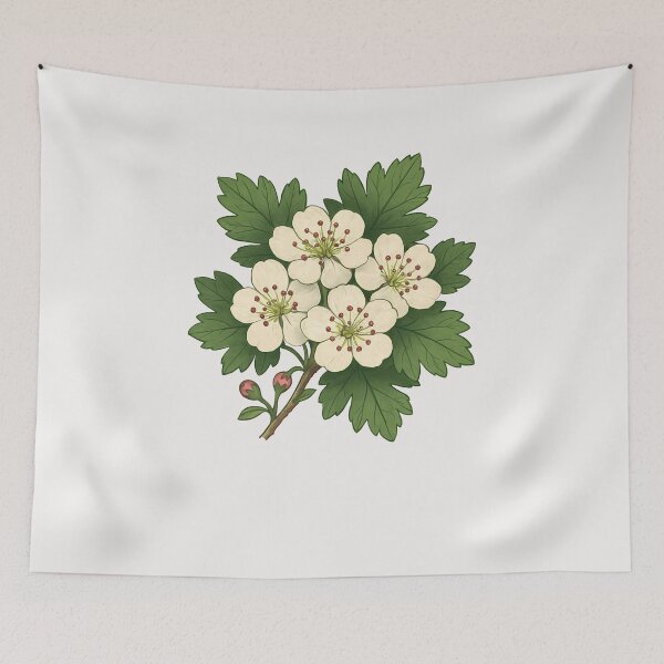 Item preview, hawthorn flower designed and sold by creativechaster.