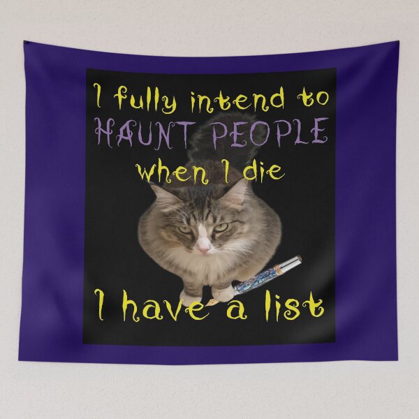 Item preview, Cat Haunting People  Halloween designed and sold by StudioTanoshiiNeko.