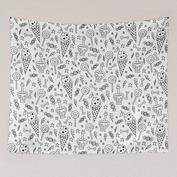 Item preview, halloween ice cream skull bones poison white designed and sold by Gossip Rag.