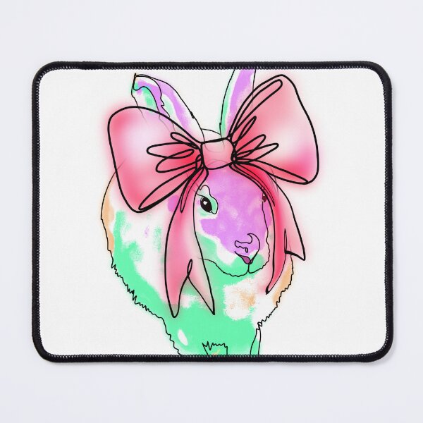 Item preview, Seafoam Bunny with Giant Bow - animalzinhats designed and sold by Ashley’sAnimalz.