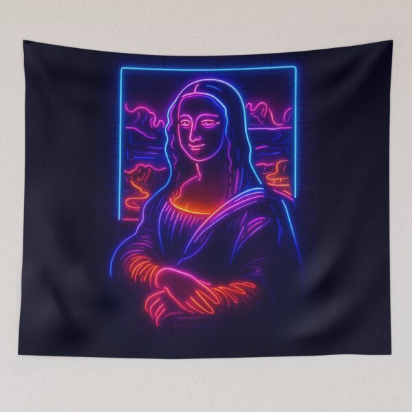 Item preview, Neon Mona Lisa designed and sold by Owcomm.