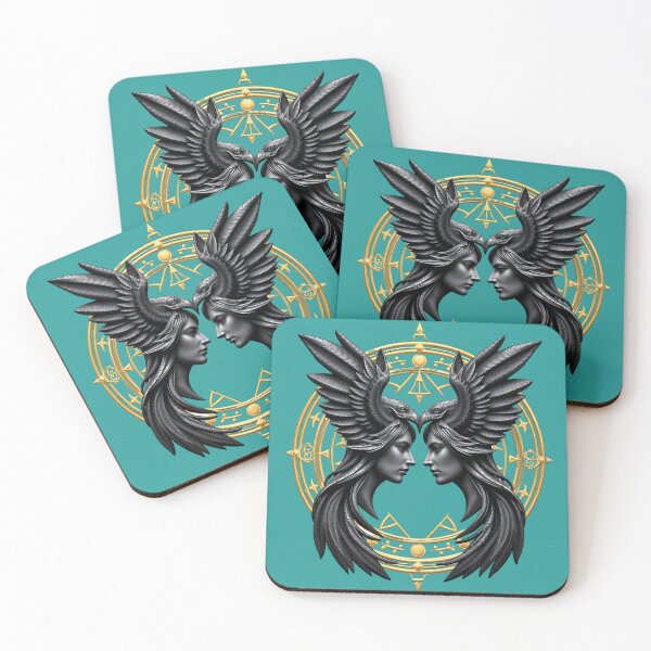 Item preview, Gemini – Reflected Minds in Golden Unity designed and sold by Zodiafruit.