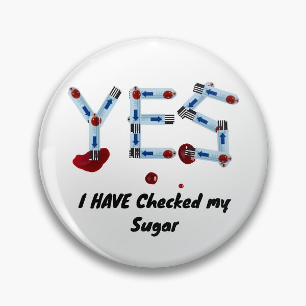 Item preview, YES – Blood Glucose Test Strip Art for Diabetes Awareness & Dark Humor designed and sold by noggull.