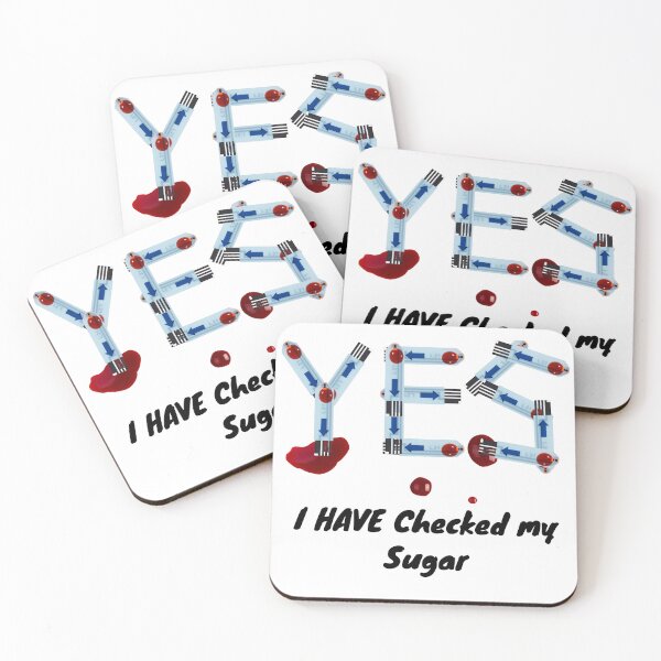 Item preview, YES – Blood Glucose Test Strip Art for Diabetes Awareness & Dark Humor designed and sold by noggull.