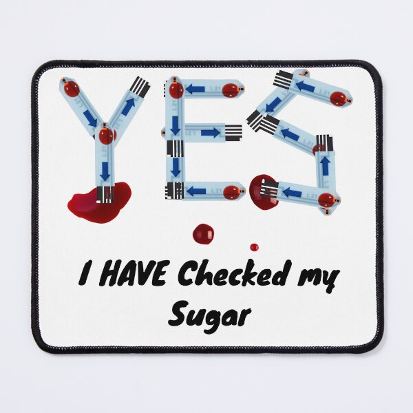 Item preview, YES – Blood Glucose Test Strip Art for Diabetes Awareness & Dark Humor designed and sold by noggull.