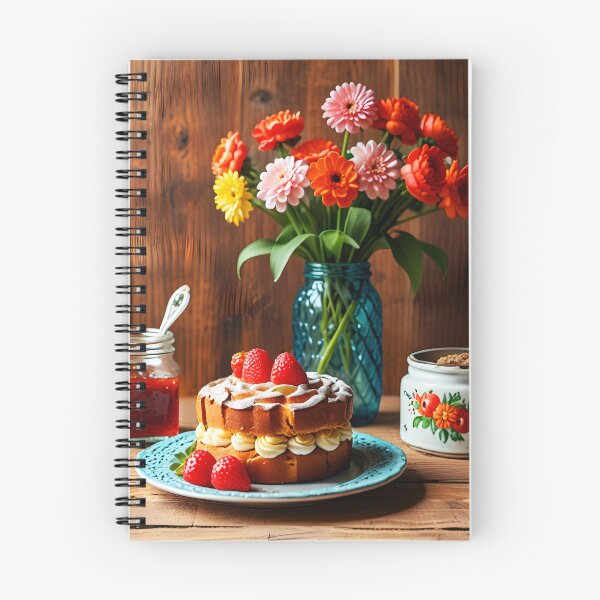 Item preview, Strawberry Jam Cream Cake – Vintage Country Kitchen Scene designed and sold by EmeraldeaArt.