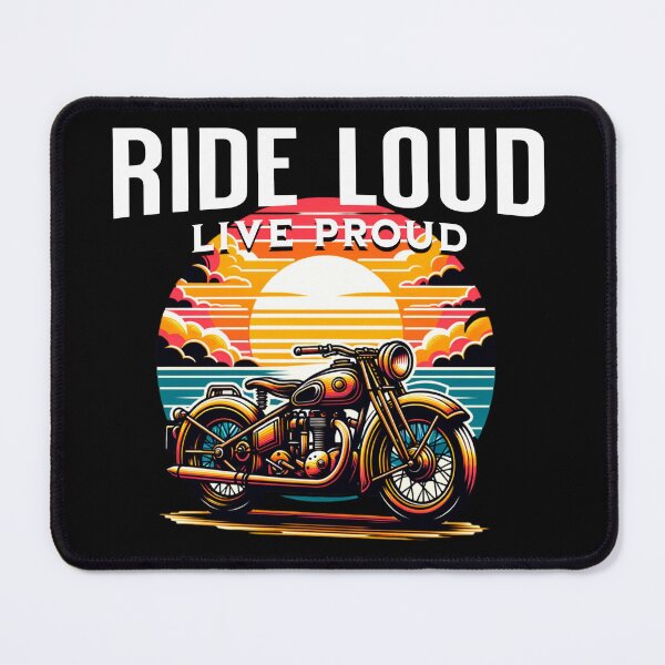 Item preview, Vintage Motorcycle Tee, Biker Shirt, Retro Moto Top, Ride Loud Live Proud Gift, Unisex T-Shirt, Motorcycle Lover Apparel designed and sold by Orens POD.