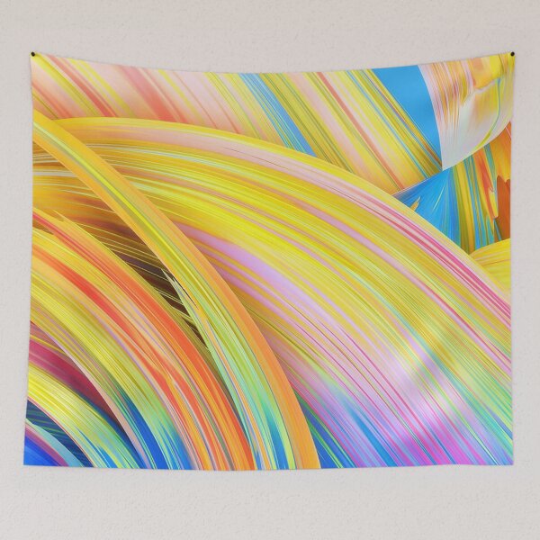 Item preview, COLOR WAVES - YELLOW designed and sold by KooisterDesigns.